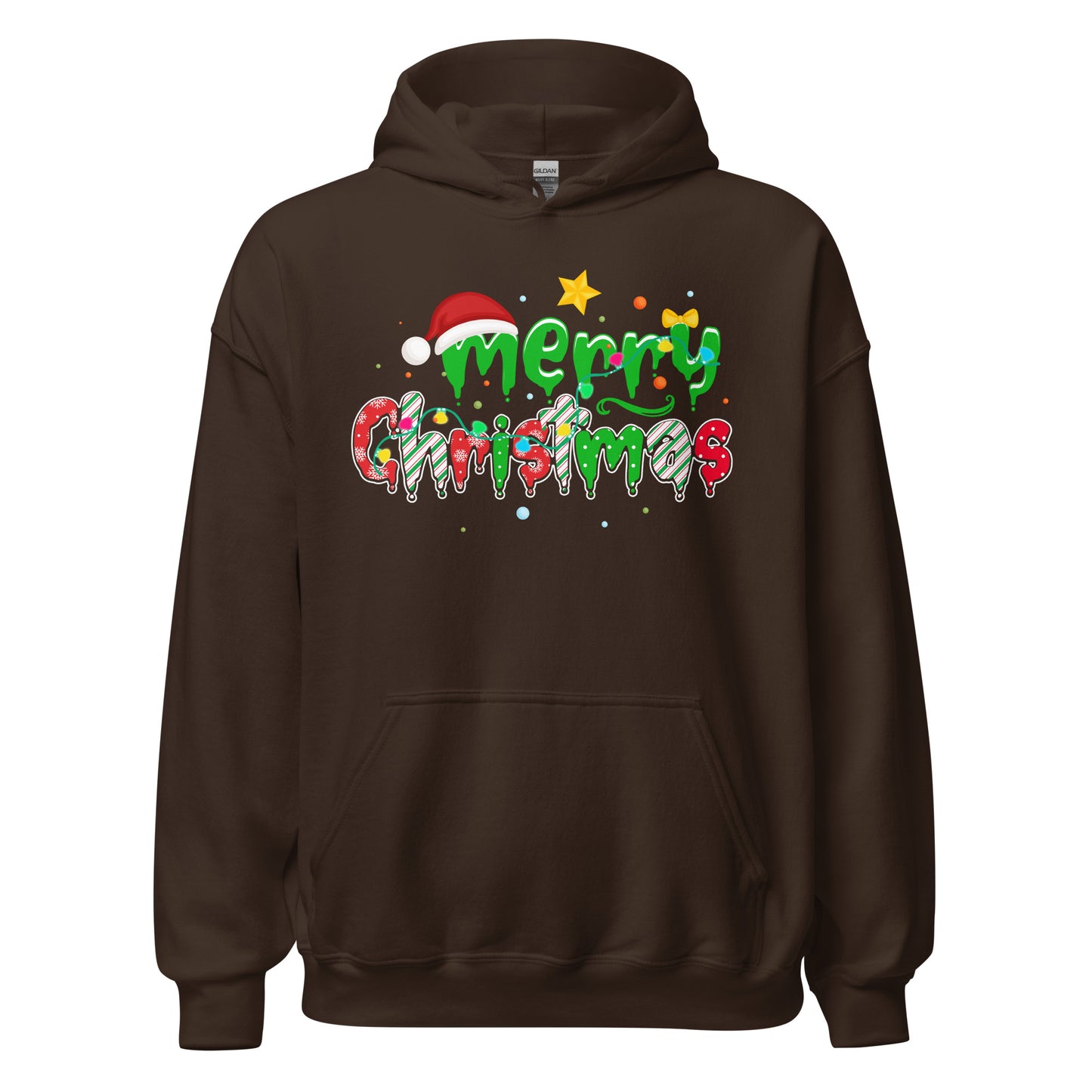 Frohe Weihnachten Slogan Hoodie - Stilvoll feiern im Winter