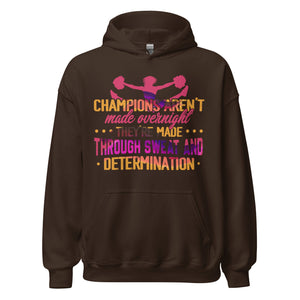 Champions entstehen nicht über Nacht: Hoodie für echte Cheerleading Fans!