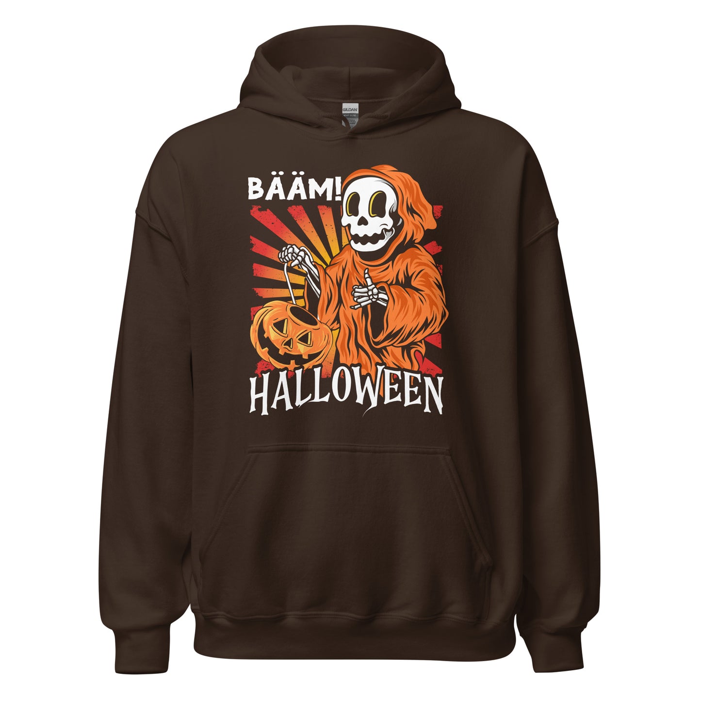Halloween Hoodie: Halloween Face - Bääm! Gruselig-cooler Kapuzenpullover