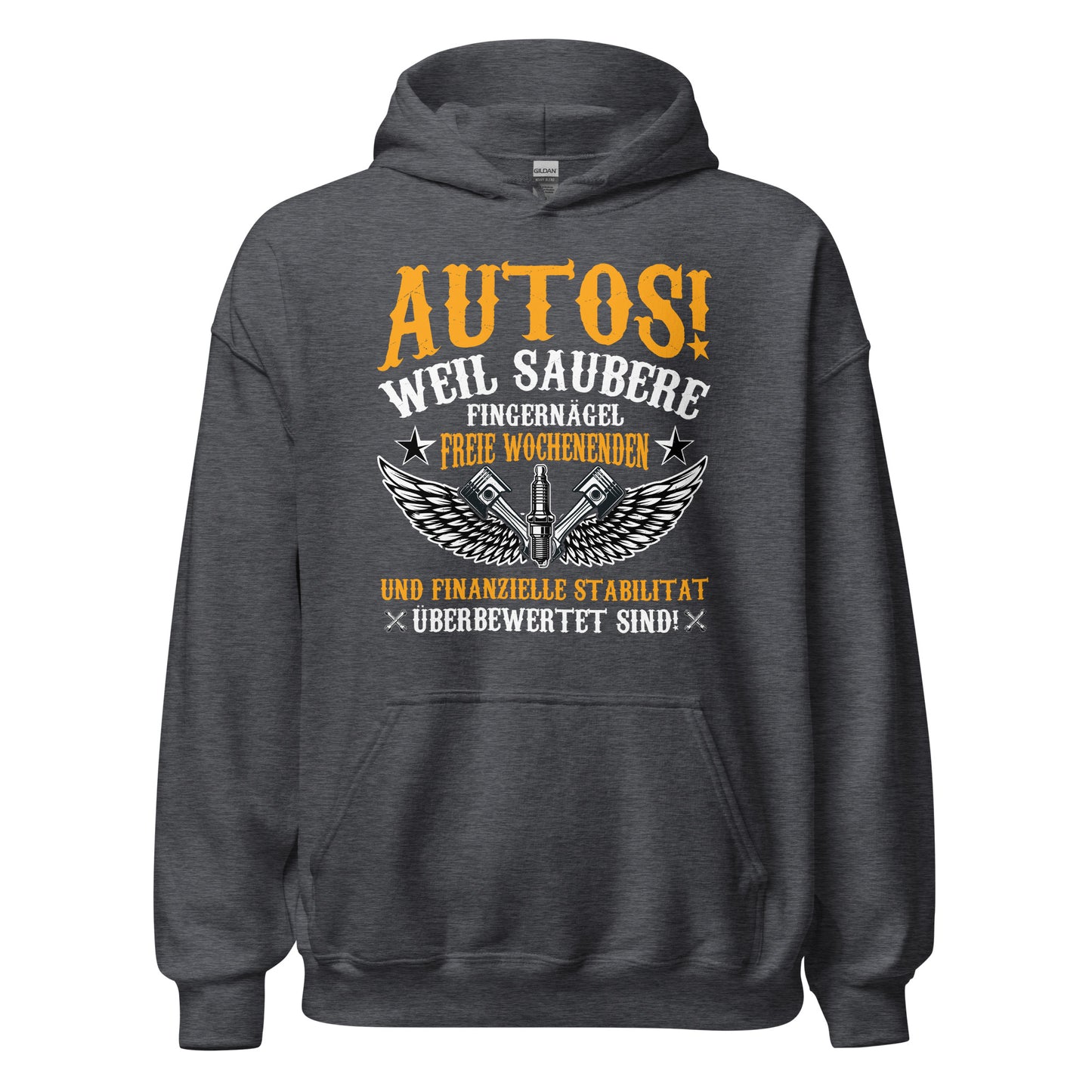 Saubere Fingernägel und Autos Hoodie | Stylischer Kapuzenpullover für Autoliebhaber