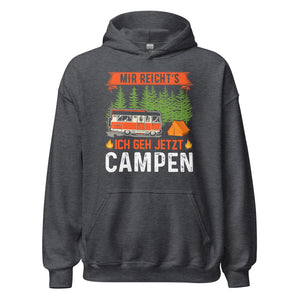 Mir reichts, ich geh jetzt Campen Hoodie | Outdoor-Kapuzenpullover für Naturabenteurer