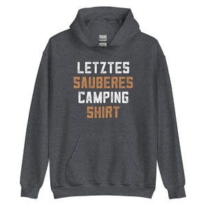 Mein letztes sauberes Camping Shirt Hoodie | Outdoor-Kapuzenpullover für Naturliebhaber