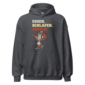 Essen Schlafen Jubeln Hoodie - Cooler Kapuzenpullover für Cheerleader