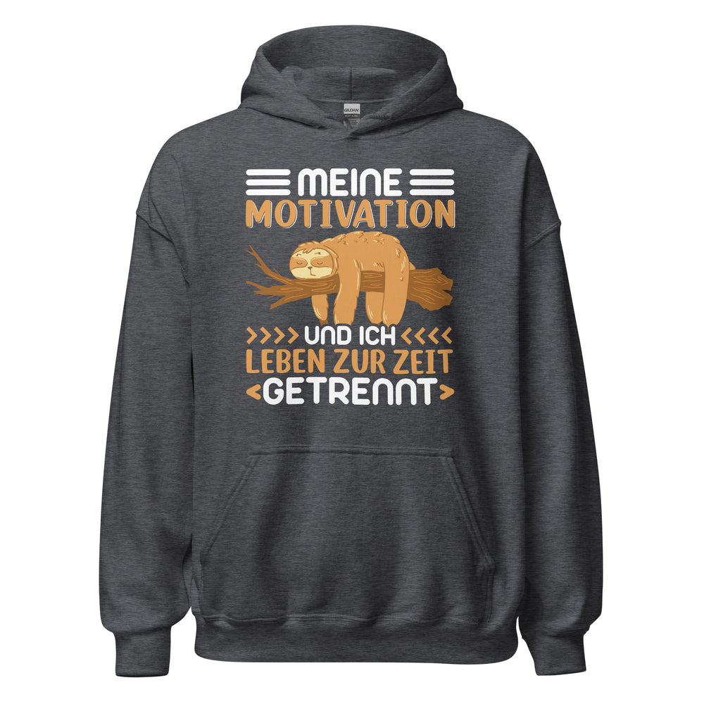 Lustiger Motivation Hoodie - Motivation und ich getrennt!