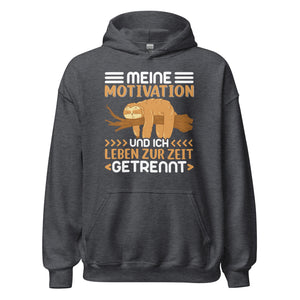 Lustiger Motivation Hoodie - Motivation und ich getrennt!