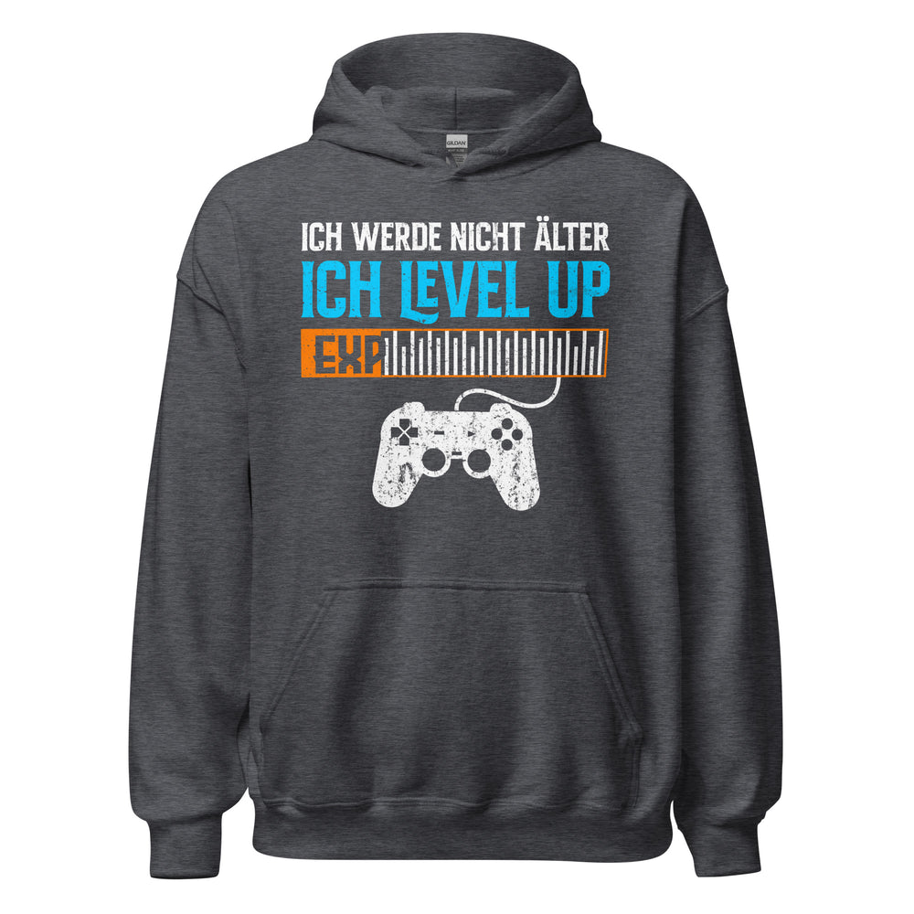 Gaming-Kapuzenpullover | Spruch: "Ich werde nicht älter, ich LEVEL UP!"