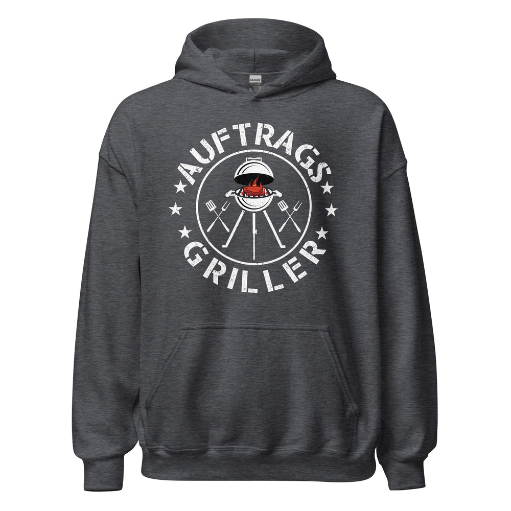 Auftrags-Grill-Kapuzenpullover | Spruch: "Der im Auftrag GRILLT!"