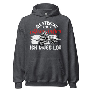 Motocross Kapuzenpullover - Die Strecke ruft, ich muss los!