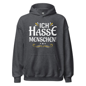 Ich hasse Menschen! Hoodie | Sarkastischer Kapuzenpullover