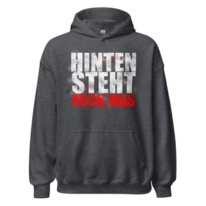 Hinten steht auch was! Funny Slogan Hoodie | Witziger Kapuzenpullover