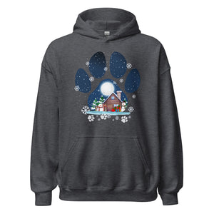 Christmas Paw Hoodie - Weihnachts Pfote Design Kapuzenpullover