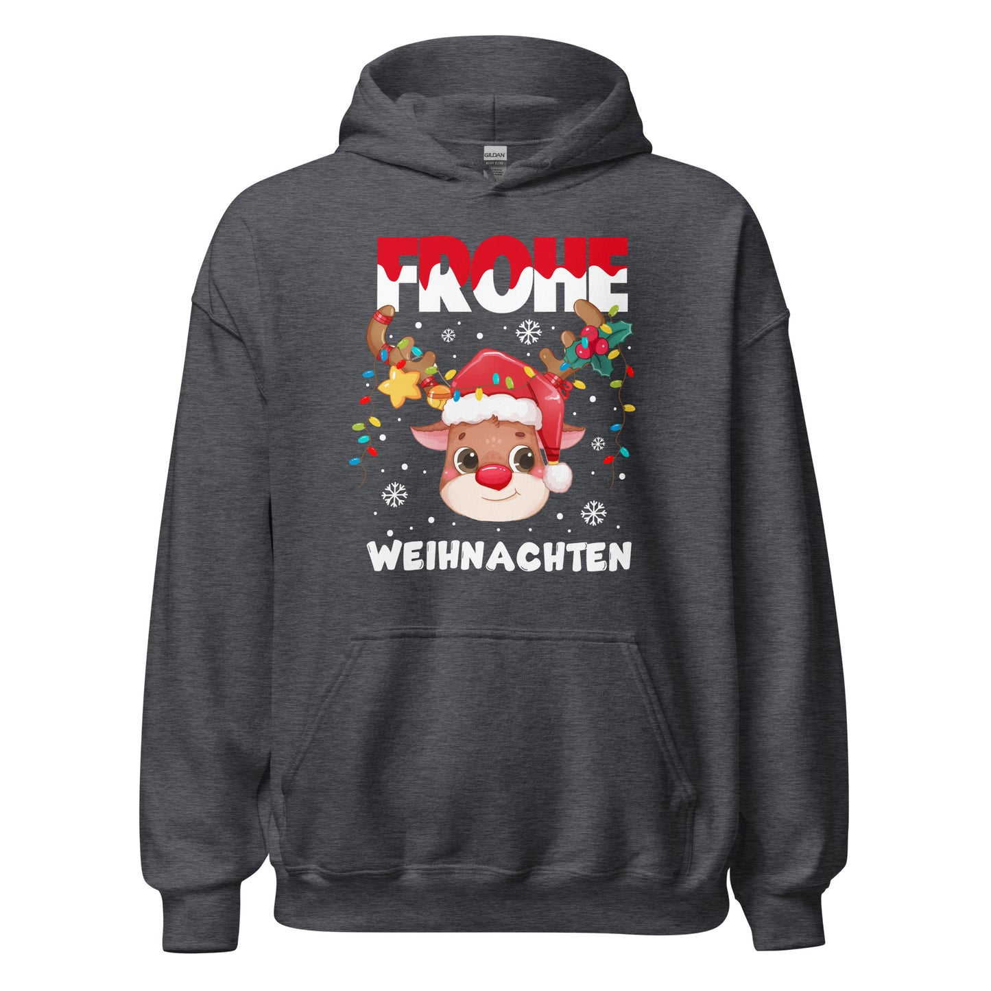 Frohe Weihnachten! Süßes Rentier Hoodie - Festlicher Kapuzenpullover für winterlichen Charme