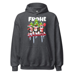 Frohe Weihnachten! Lustige Pinguine Hoodie - Festlicher Kapuzenpullover für fröhliche Tage