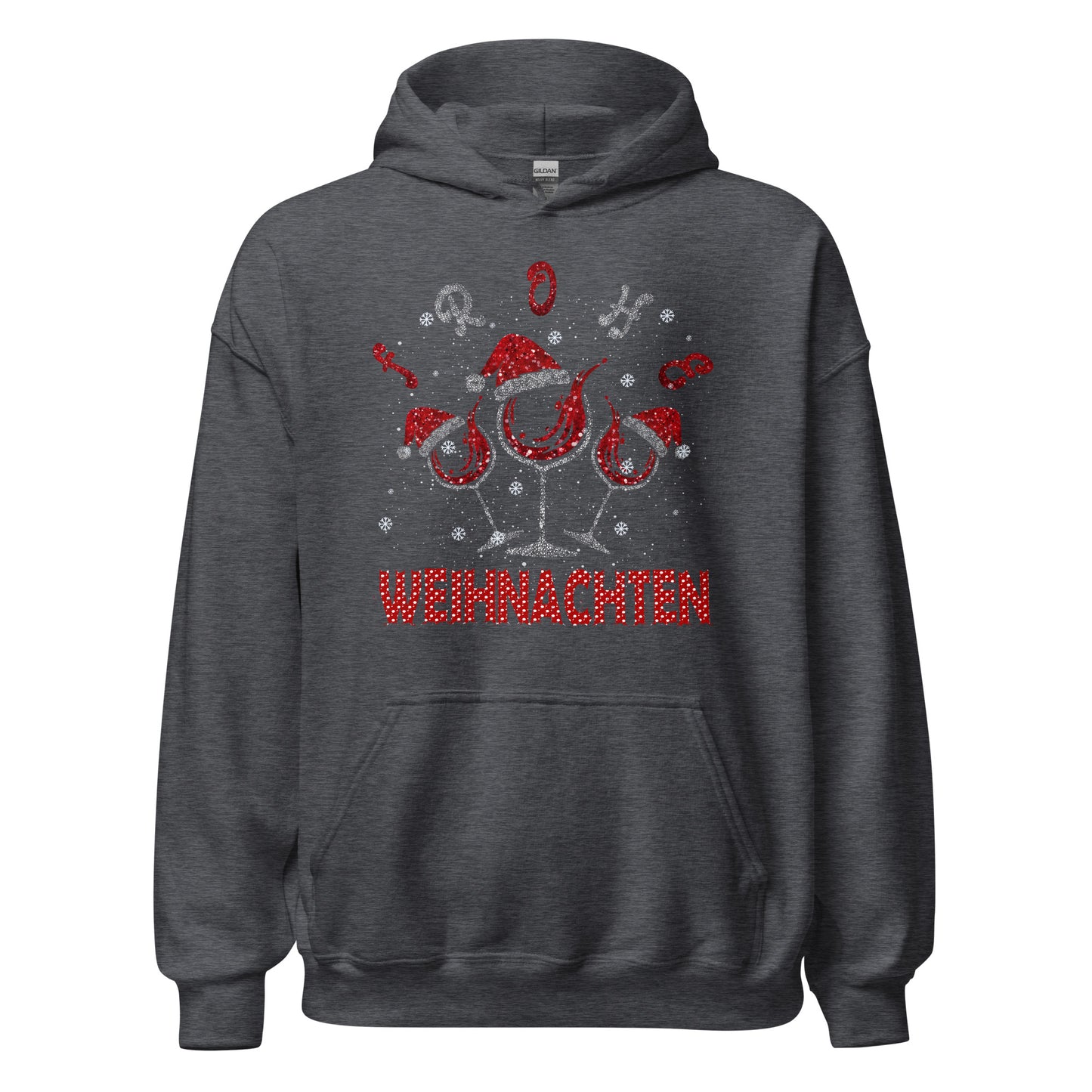 Frohe Weihnachten! Weinliebhaber Hoodie - Festlicher Kapuzenpullover für genussvolle Tage