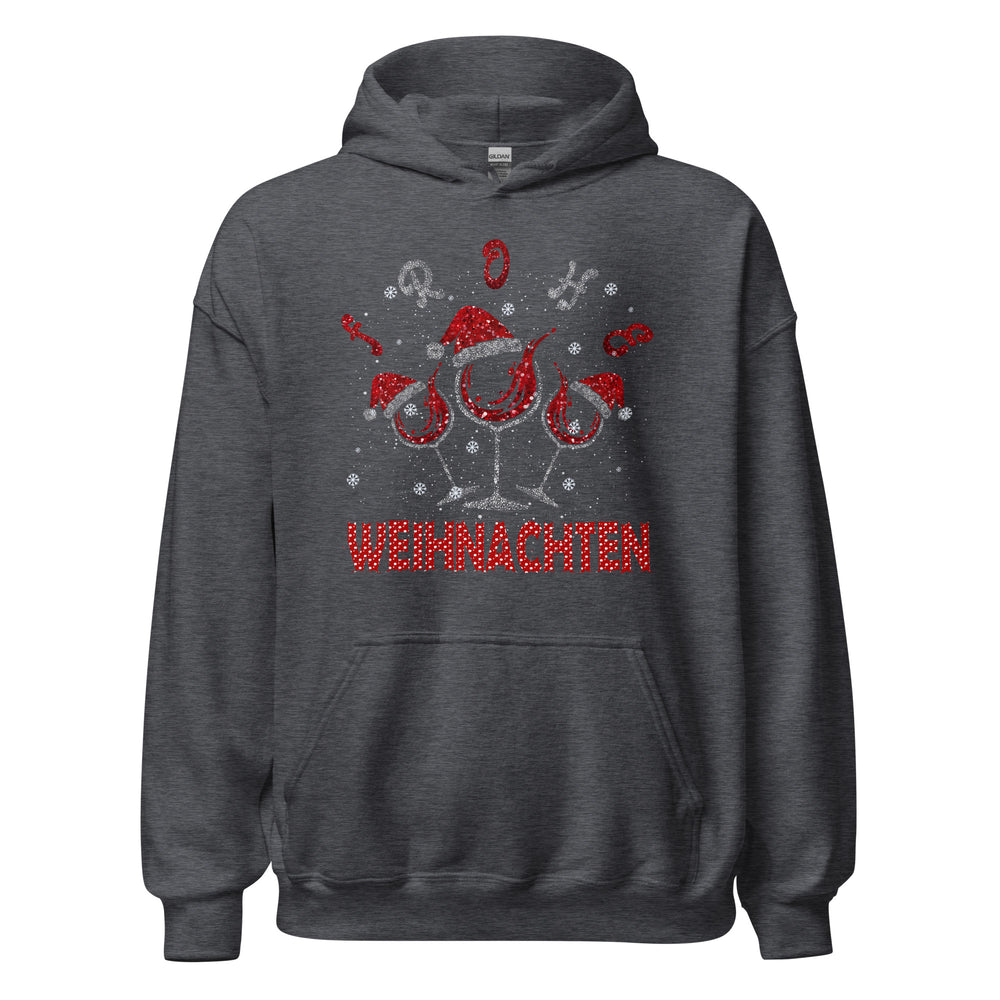 Frohe Weihnachten! Weinliebhaber Hoodie - Festlicher Kapuzenpullover für genussvolle Tage