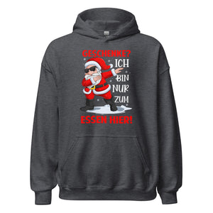 Geschenke Hoodie - Essen hier! Weihnachten Fun Kapuzenpullover