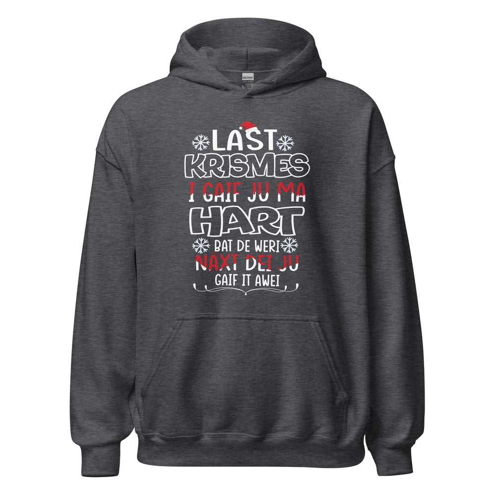 Funny Weihnachts-Hoodie: 'Last Christmas' Typo Edition