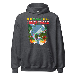 Merry Christmas Dolphin Hoodie - Weihnachtsfreude mit einem verspielten Delfin-Touch