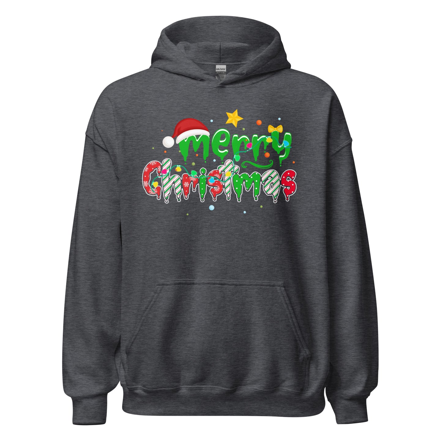 Frohe Weihnachten Slogan Hoodie - Stilvoll feiern im Winter