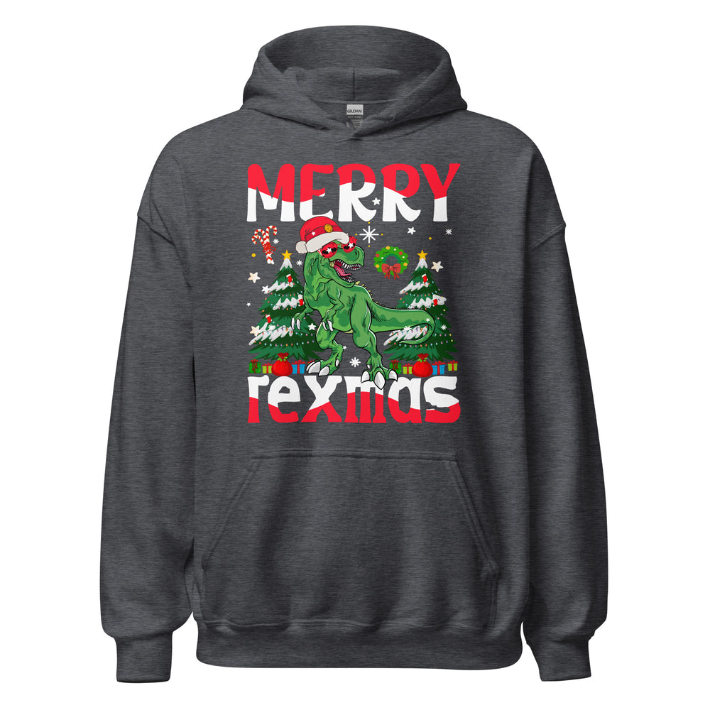 Merry Rexmas Christmas Hoodie: Spaß mit Dinos unterm Tannenbaum