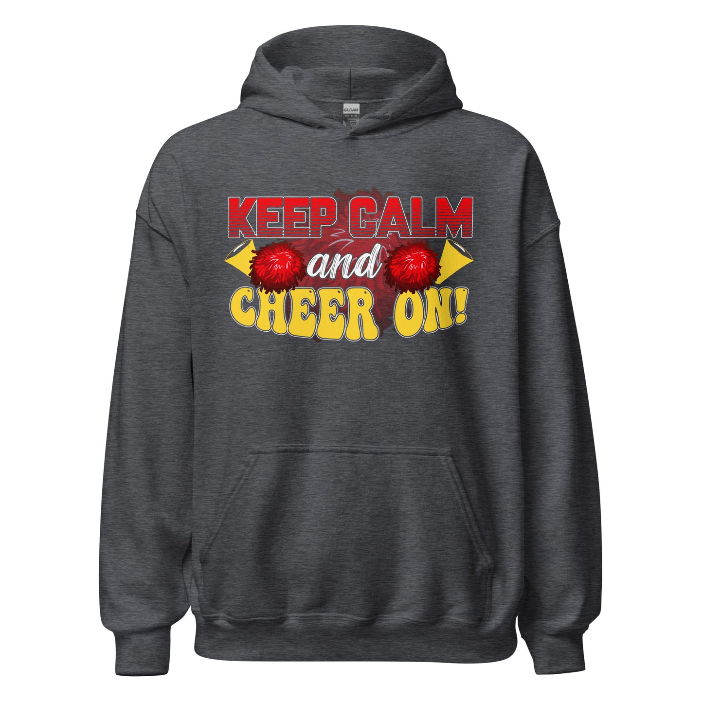 Hoodie mit Motto: Keep Calm and CHEER ON! Cheerleading Power