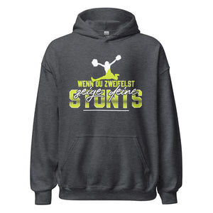 Stunts voller Selbstvertrauen: Cheerleader Fan Hoodie mit motivierendem Spruch