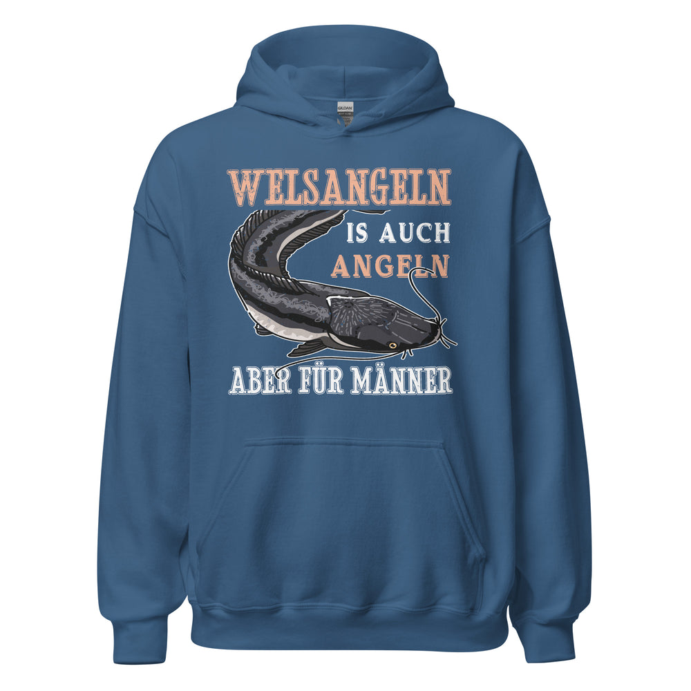 Cooler Hoodie mit dem Spruch "Welsangeln, viel cooler als angeln" - Jetzt entdecken!