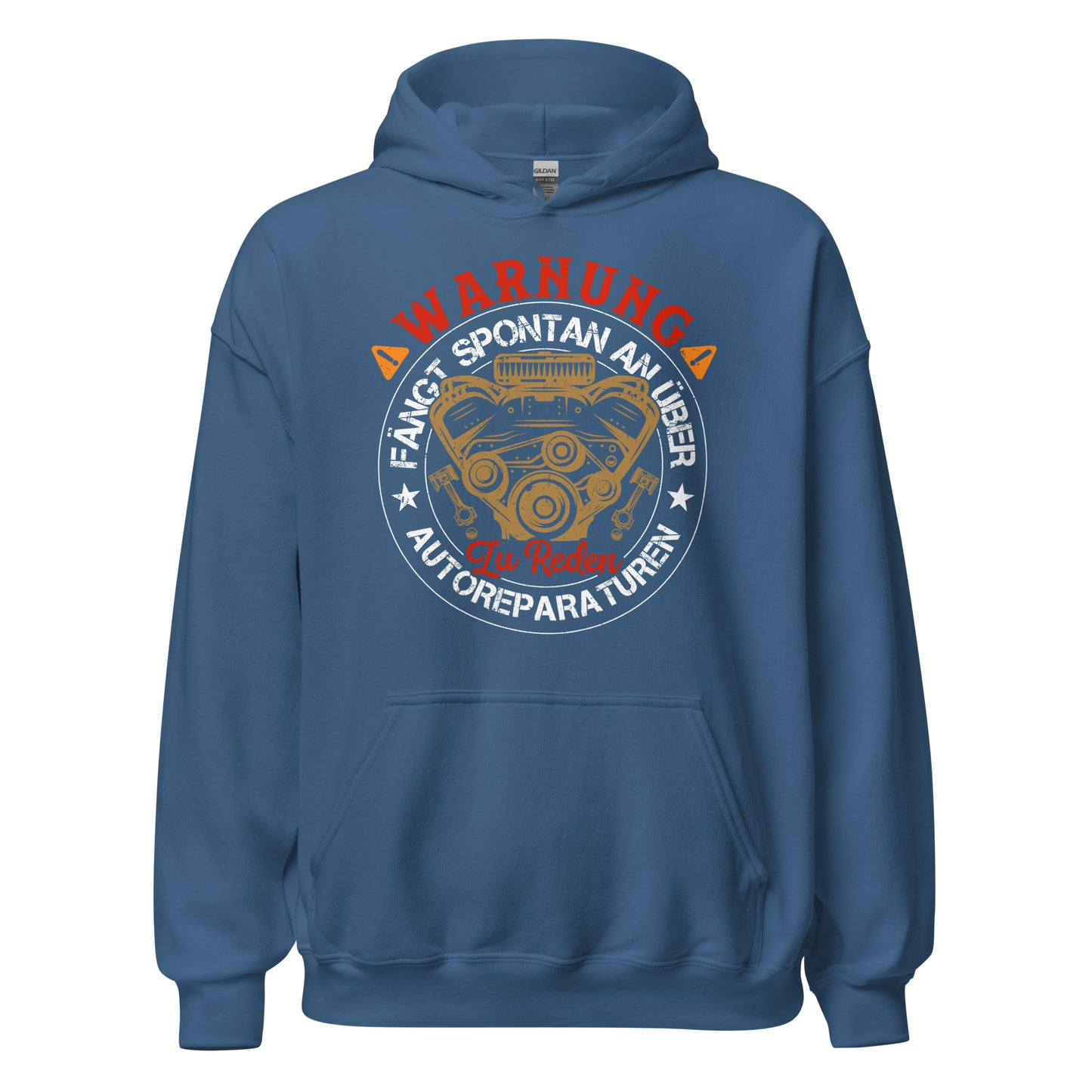 Warnung, spricht einfach so über Autoreparaturen Hoodie | Stylischer Kapuzenpullover für Autoliebhaber