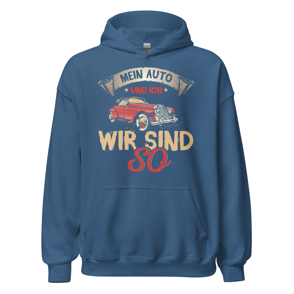 Mein Auto und ich, wir sind so! Hoodie | Stylischer Kapuzenpullover für Autoliebhaber