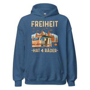 FREIHEIT hat 4 Räder Hoodie | Outdoor-Kapuzenpullover für Abenteurer