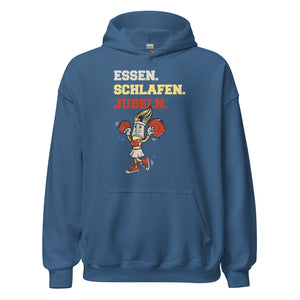 Essen Schlafen Jubeln Hoodie - Cooler Kapuzenpullover für Cheerleader
