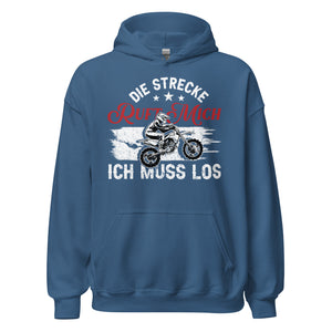 Motocross Kapuzenpullover - Die Strecke ruft, ich muss los!