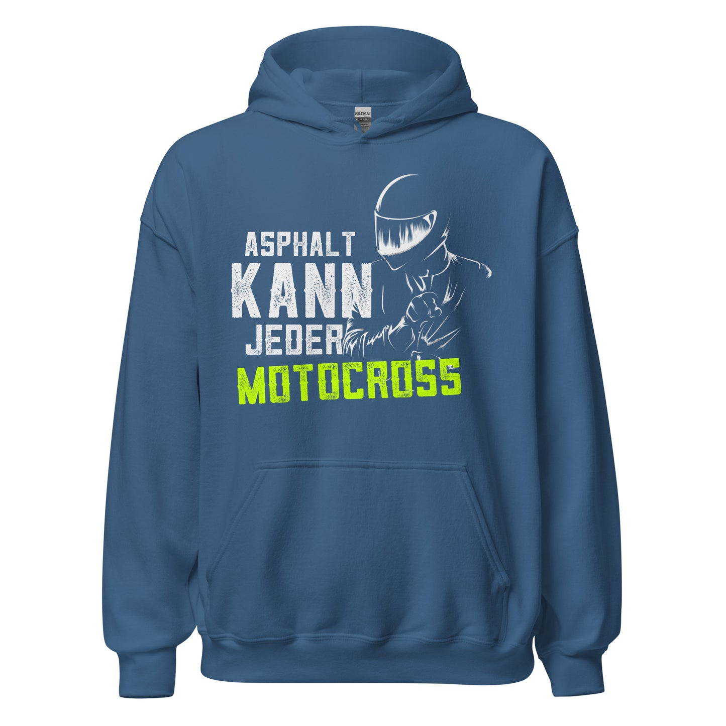 Trendiger Motocross-Kapuzenpullover | Spruch: "Asphalt kann jeder! MOTOCROSS!"