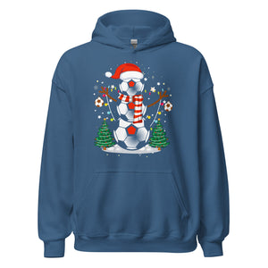 Christmas Football Hoodie - Weihnachten Fussball Kapuzenpullover