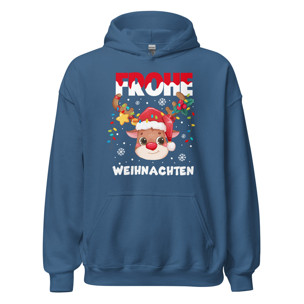 Frohe Weihnachten! Süßes Rentier Hoodie - Festlicher Kapuzenpullover für winterlichen Charme