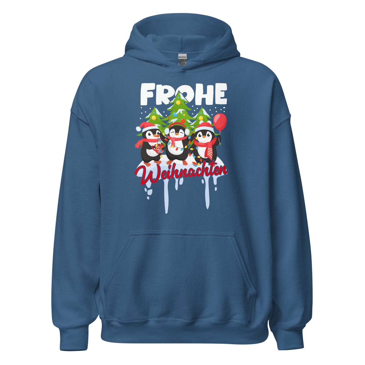 Frohe Weihnachten! Lustige Pinguine Hoodie - Festlicher Kapuzenpullover für fröhliche Tage