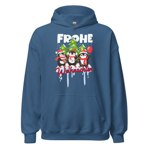 Frohe Weihnachten! Lustige Pinguine Hoodie - Festlicher Kapuzenpullover für fröhliche Tage