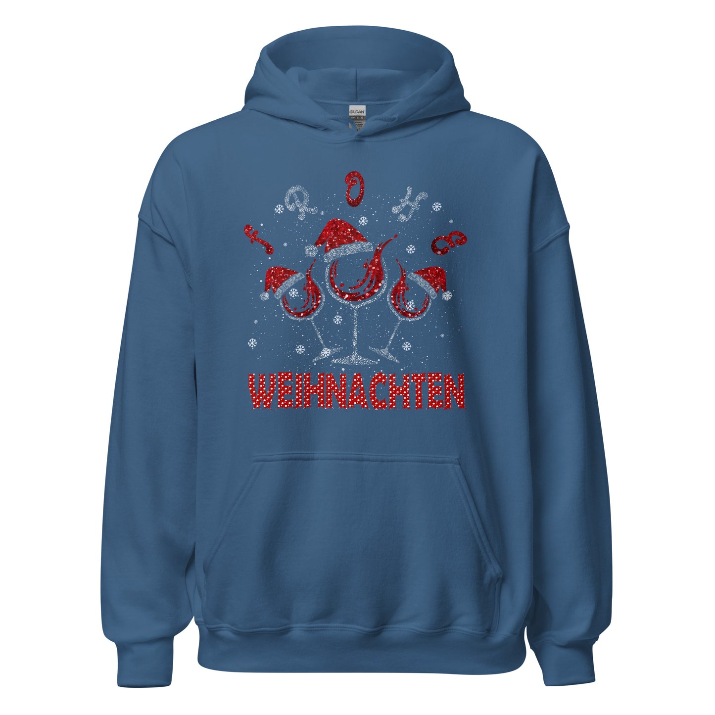Frohe Weihnachten! Weinliebhaber Hoodie - Festlicher Kapuzenpullover für genussvolle Tage