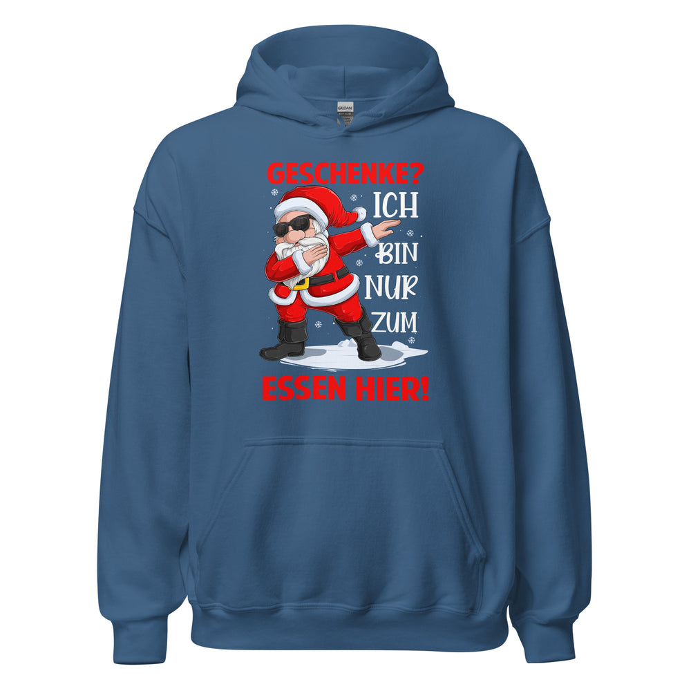 Geschenke Hoodie - Essen hier! Weihnachten Fun Kapuzenpullover
