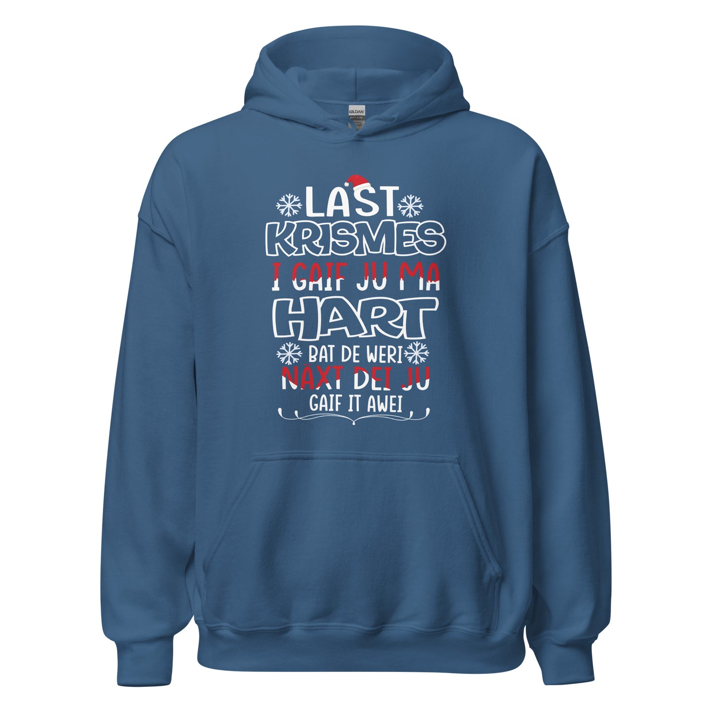 Funny Weihnachts-Hoodie: 'Last Christmas' Typo Edition