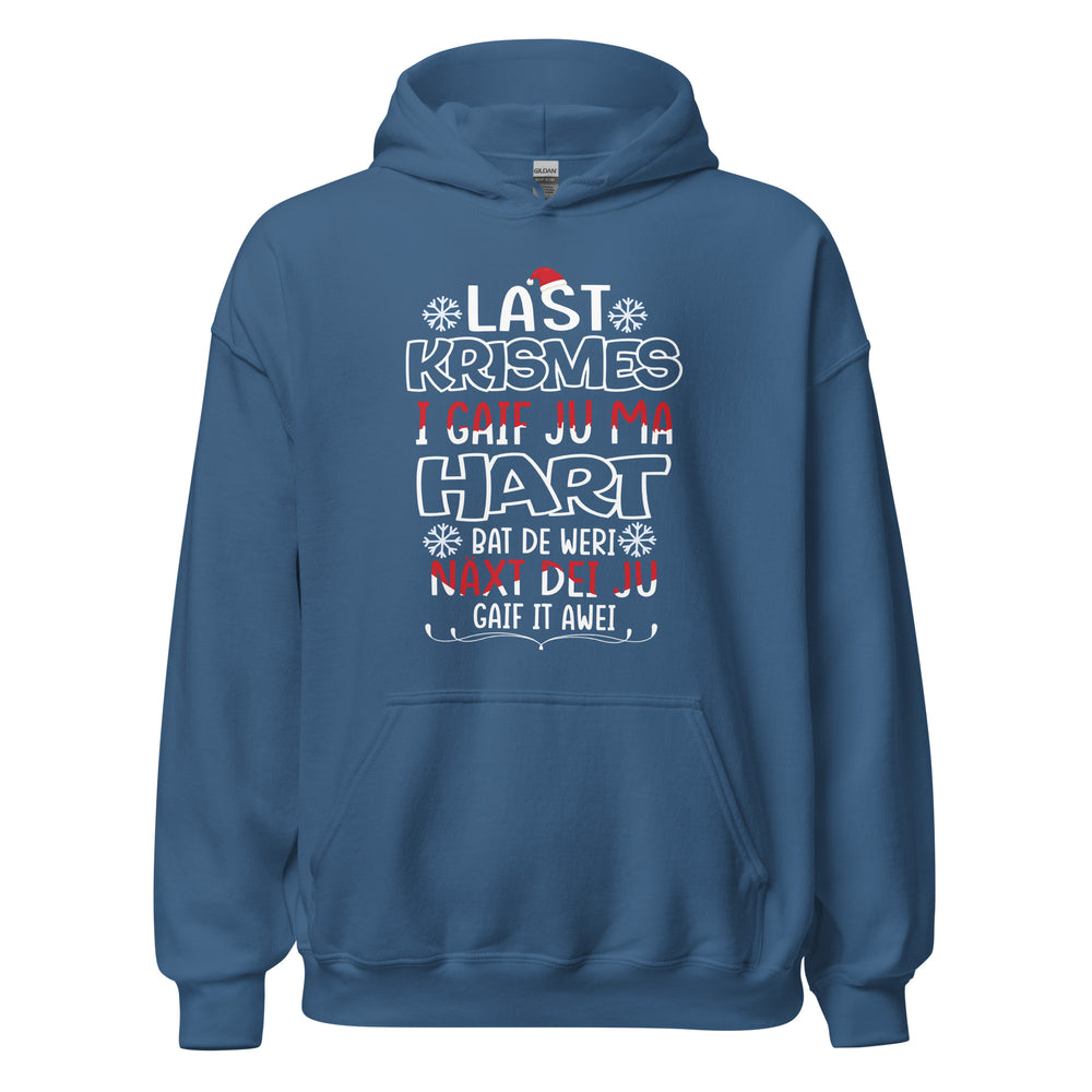 Funny Weihnachts-Hoodie: 'Last Christmas' Typo Edition