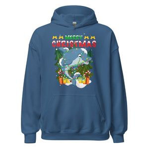 Merry Christmas Dolphin Hoodie - Weihnachtsfreude mit einem verspielten Delfin-Touch