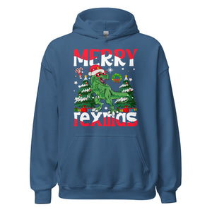 Merry Rexmas Christmas Hoodie: Spaß mit Dinos unterm Tannenbaum