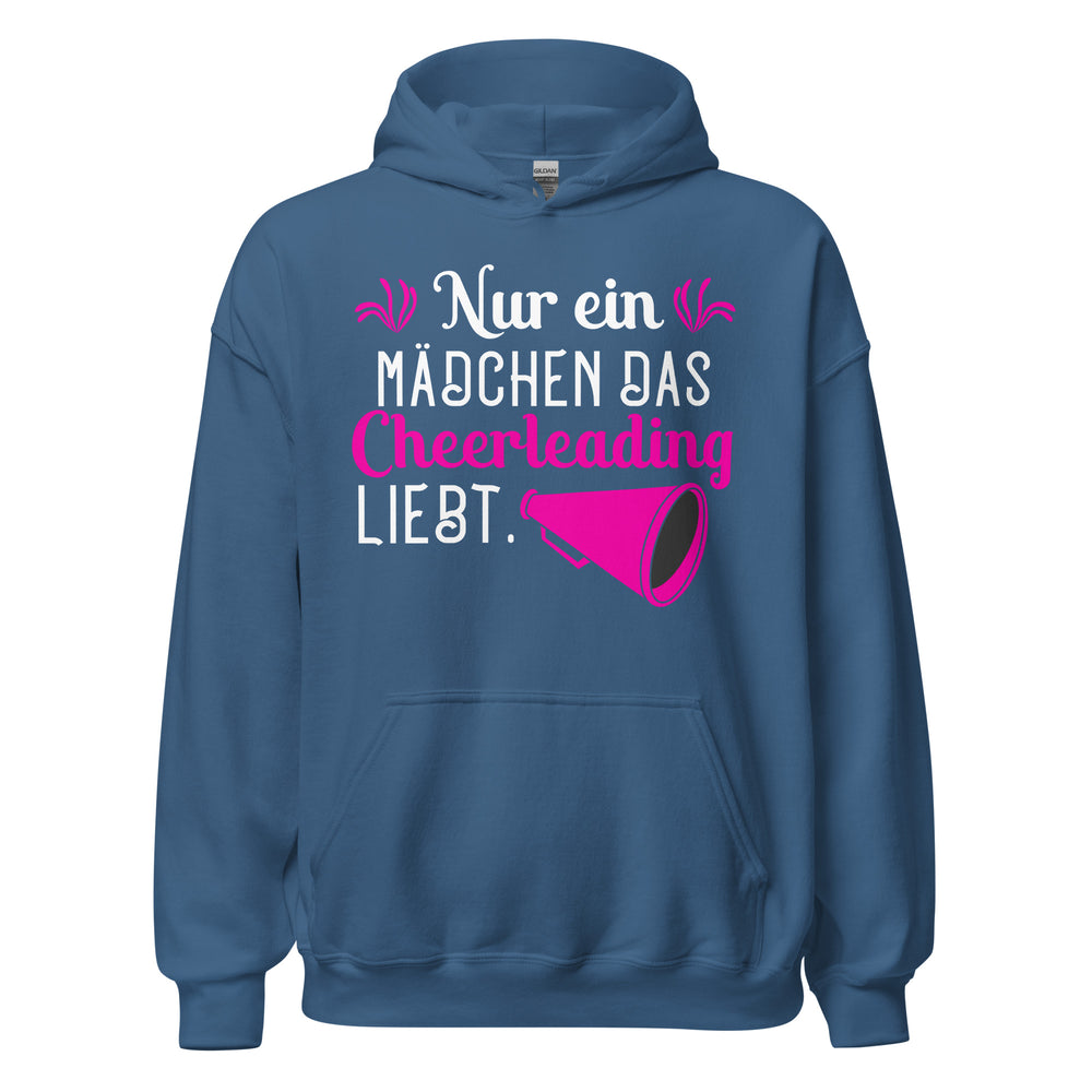 Hoodie mit Statement: Nur ein Mädchen, das Cheerleading LIEBT! Stylish und stark.