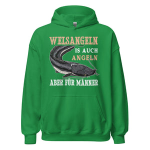 Cooler Hoodie mit dem Spruch "Welsangeln, viel cooler als angeln" - Jetzt entdecken!