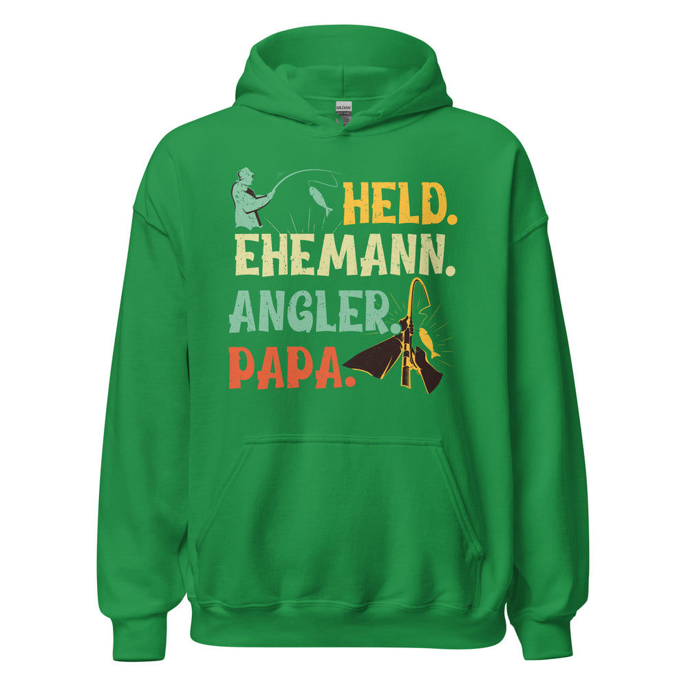 Stolzer Hoodie - "Held, Ehemann, Angler, PAPA!" - Jetzt bestellen!