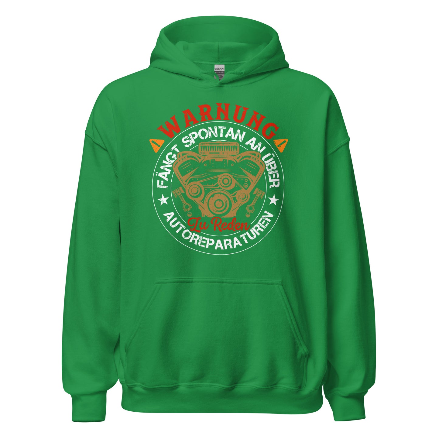 Warnung, spricht einfach so über Autoreparaturen Hoodie | Stylischer Kapuzenpullover für Autoliebhaber