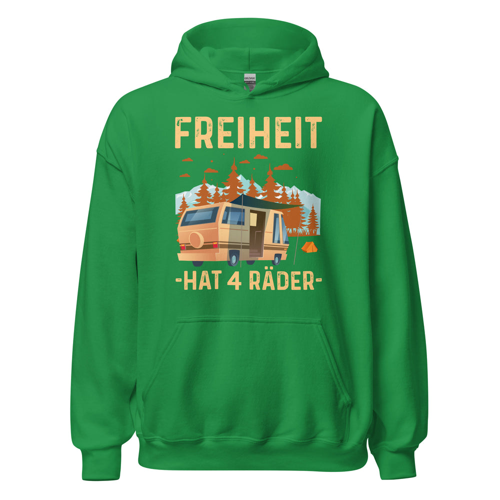 FREIHEIT hat 4 Räder Hoodie | Outdoor-Kapuzenpullover für Abenteurer