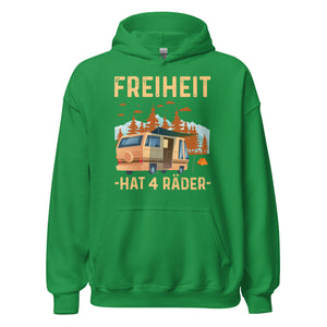 FREIHEIT hat 4 Räder Hoodie | Outdoor-Kapuzenpullover für Abenteurer