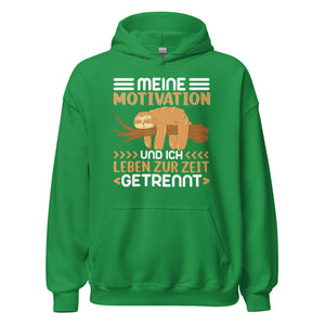 Lustiger Motivation Hoodie - Motivation und ich getrennt!